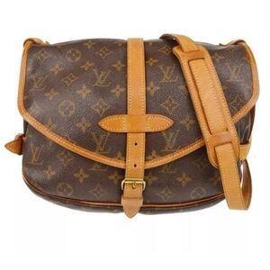 Louis Vuitton Brown and Tan Monogram Satchel
